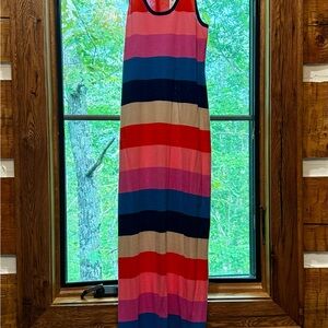 Trina Turk Red Pink Sleeveless Sundress Maxi